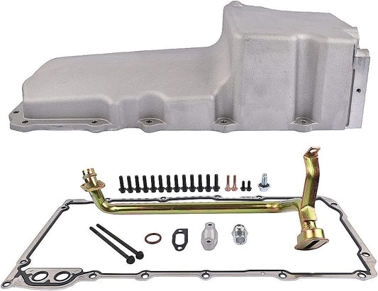 BDE LS rear sump swap oil pan kit with pickup and gasket (302-1)