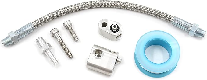 LS steam port kit (6 piece with braided line)