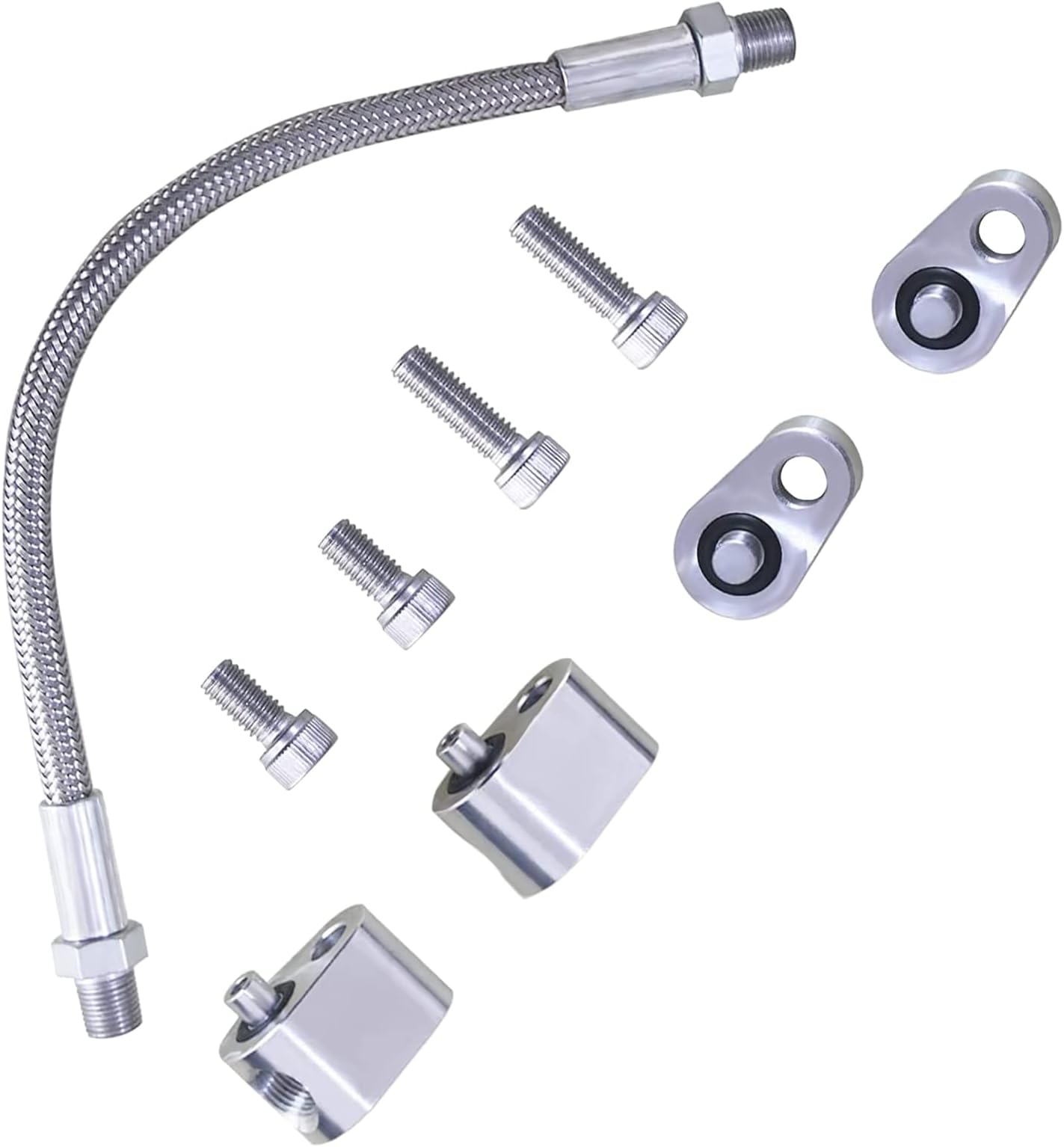 LS steam port kit (10 piece with braided line)