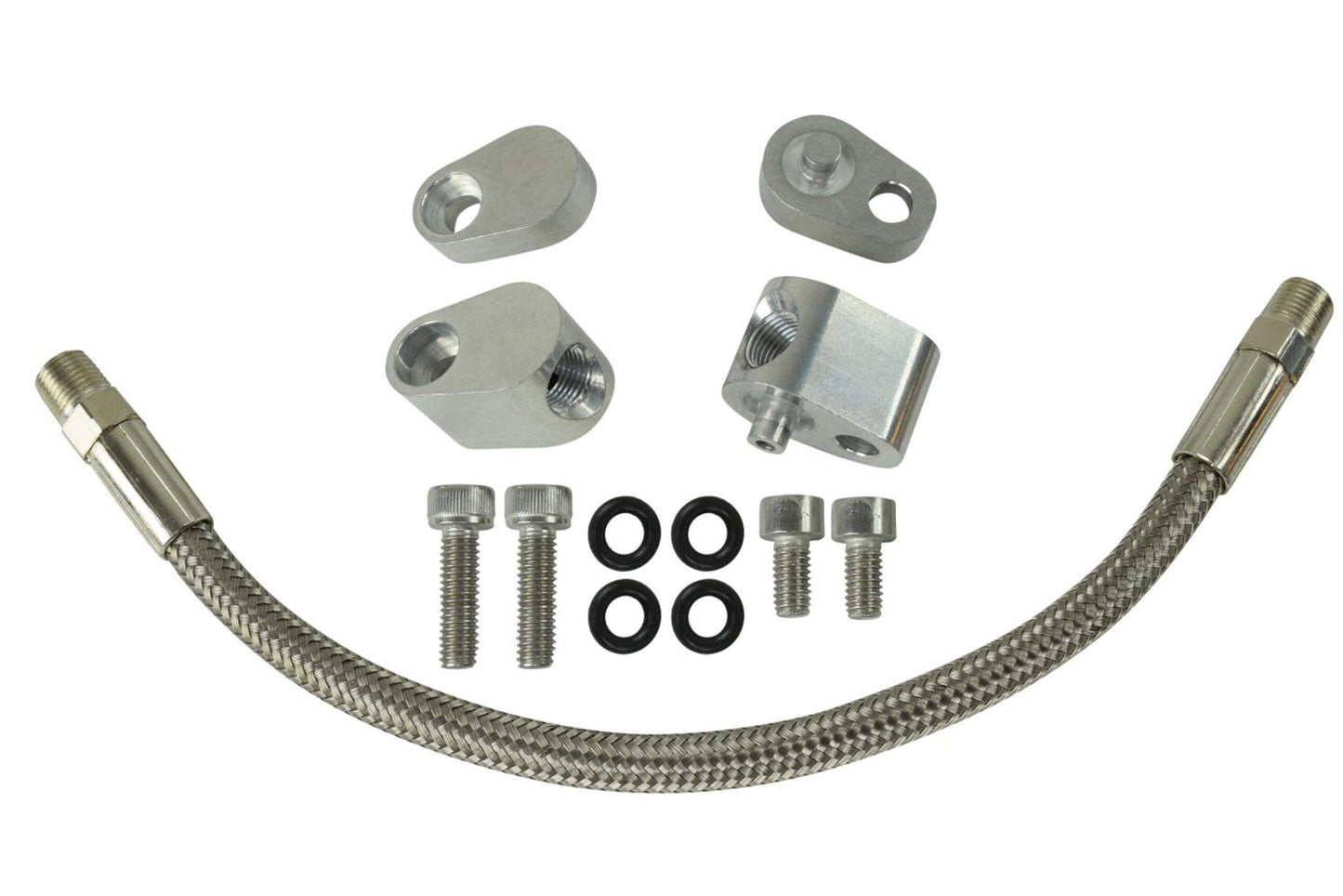 LS steam port kit (10 piece with braided line)