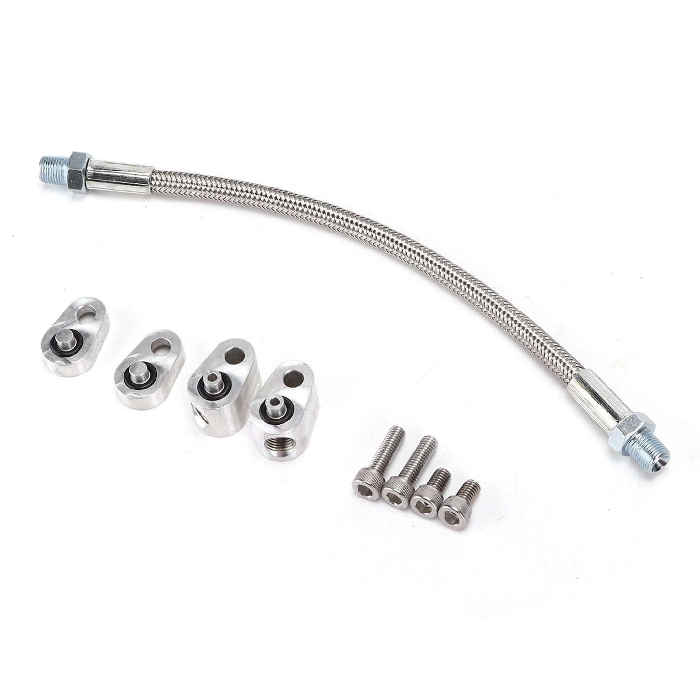 LS steam port kit (10 piece with braided line)