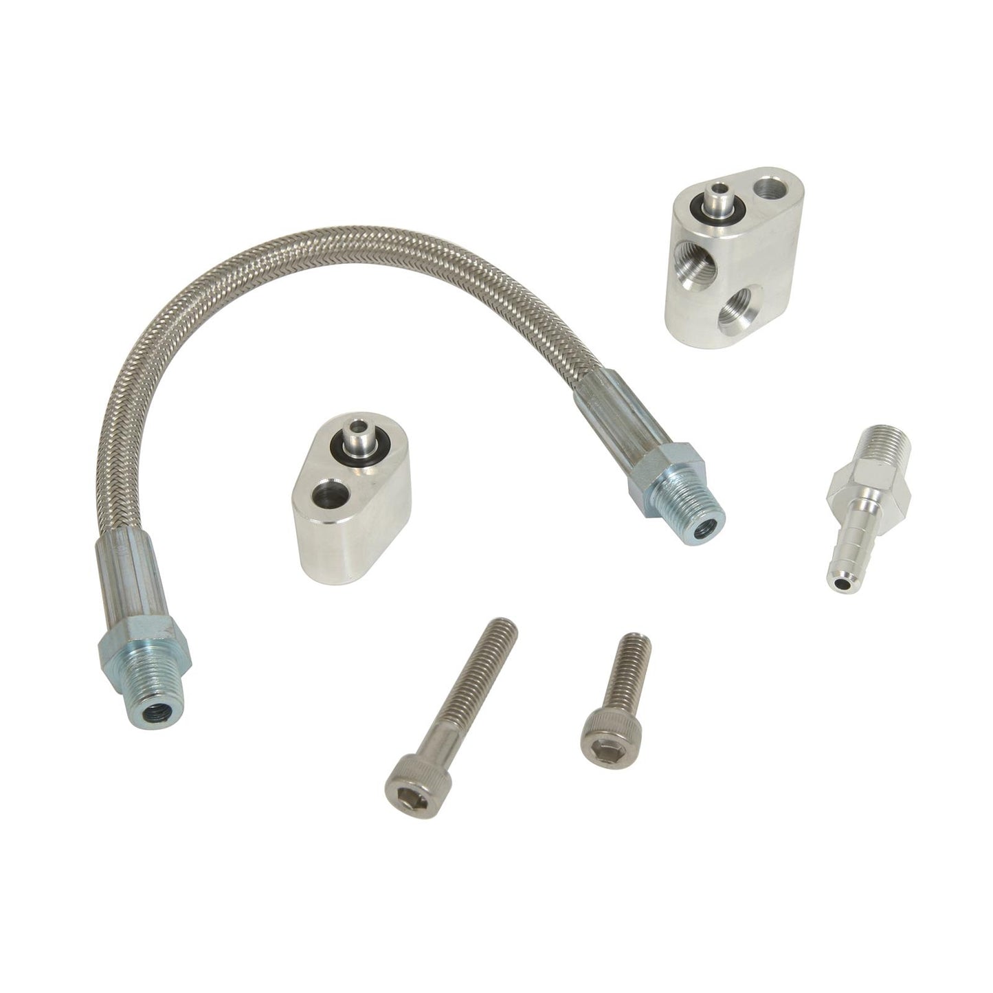 LS steam port kit (6 piece with braided line)