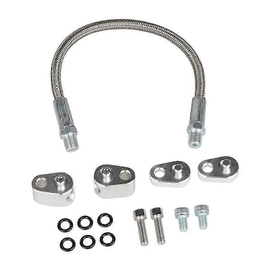 LS steam port kit (10 piece with braided line)