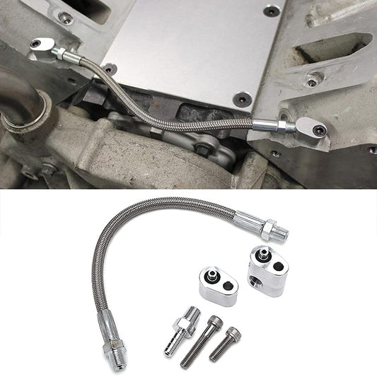 BDE LS steam port kit (6 piece with braided line)